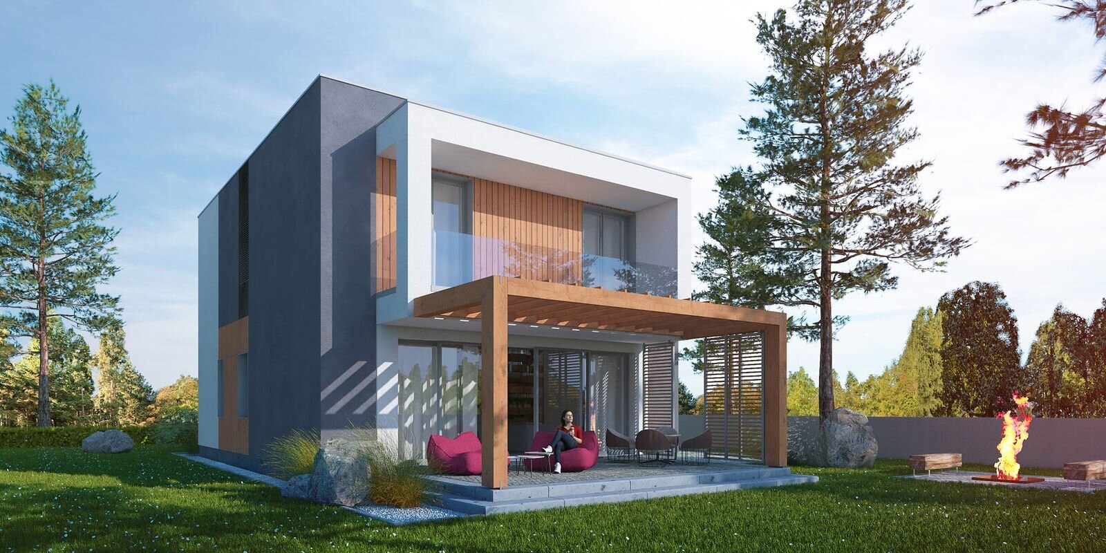 120 m² Dubleks Çelik Konstrüksiyon Karkas Ev