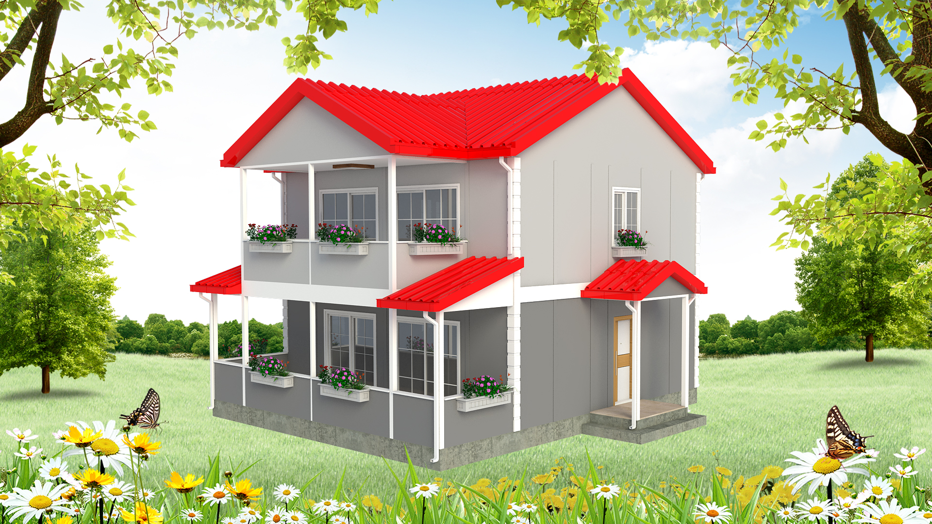 130 m² Dubleks Prefabrik Ev