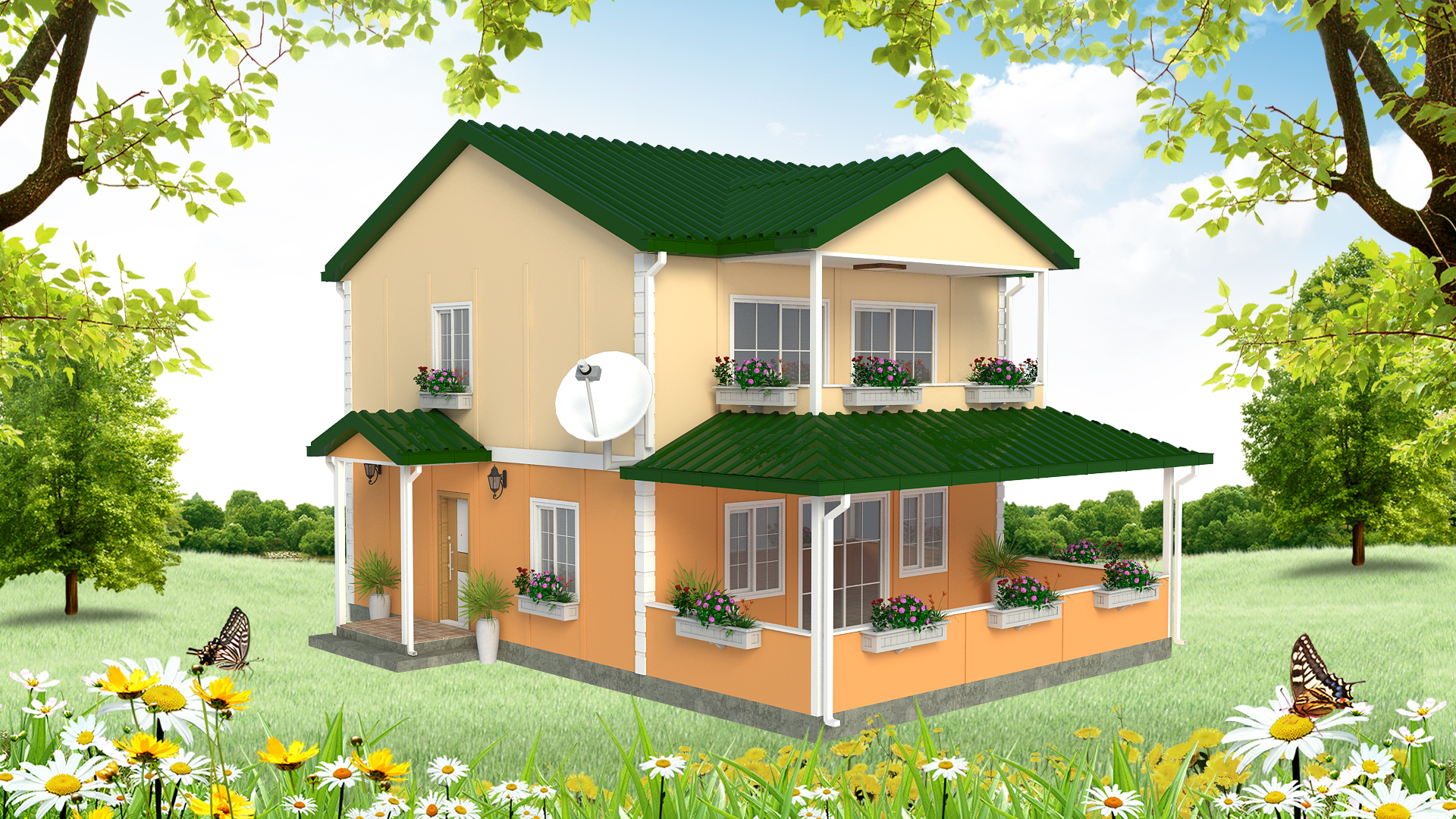 140 m² Dubleks Prefabrik Ev