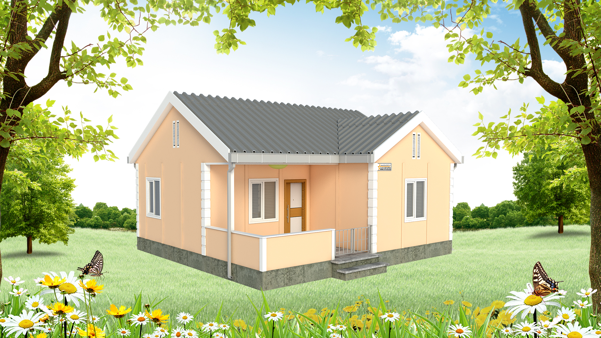 50 m² Tek Katlı Prefabrik Ev