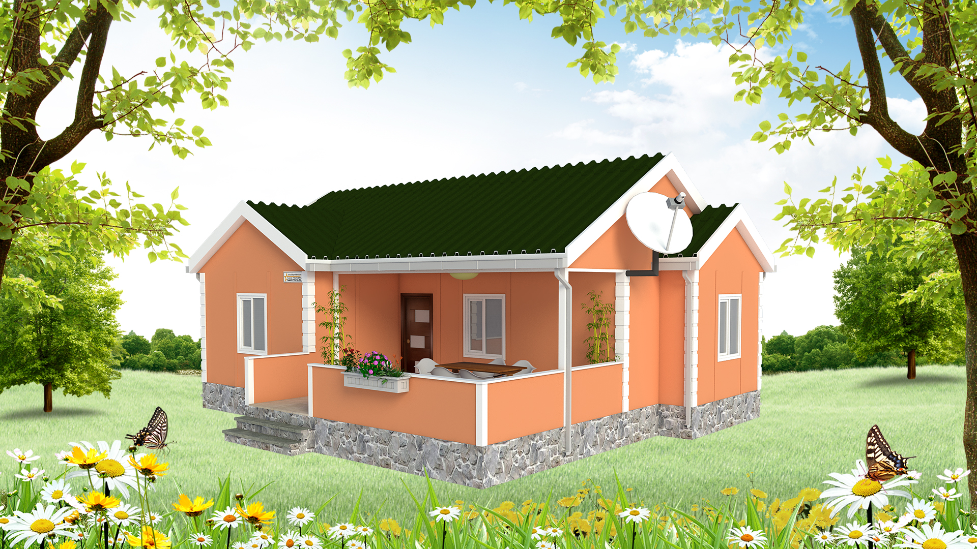 65 m² Tek Katlı Prefabrik Ev