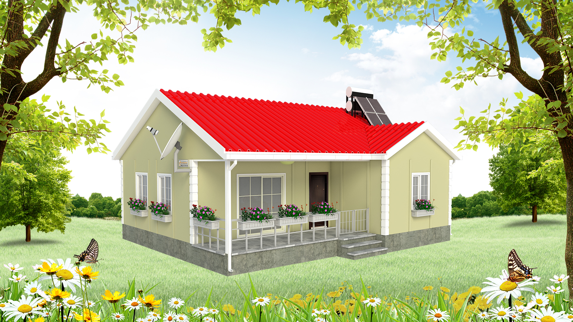 75 m² Tek Katlı Prefabrik Ev